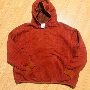 New Women’s Nike Tech Wear Quilted Hoodie Sweater sz M